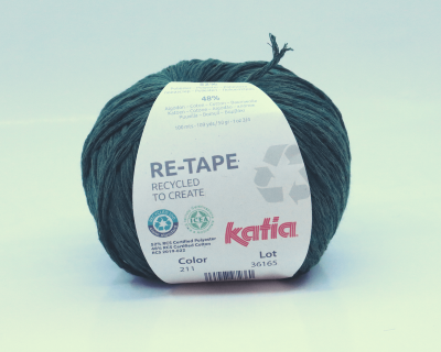 Katia Re-tape Coton Recyclé N°211 Kaki
