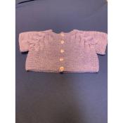 Gilet 100% merino tricoté main