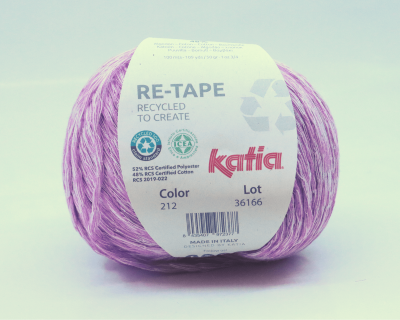 Katia Re-tape Coton Recyclé N°212 Rose