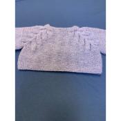 Gilet 100% merino tricoté main